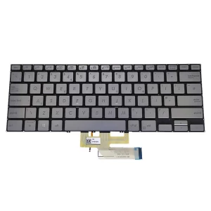 Asus Zenbook flip 14 UX462FA UX462DA UX462FA Silver Notebook Keyboard (Backlit)
