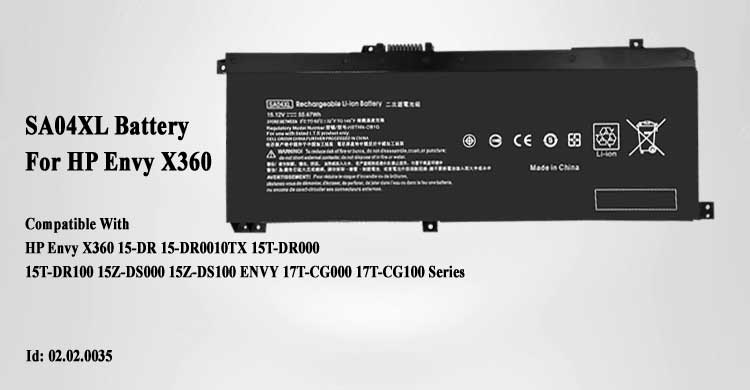 SA04XL Battery For HP Envy X360 15-DR 15-DR0010TX Series